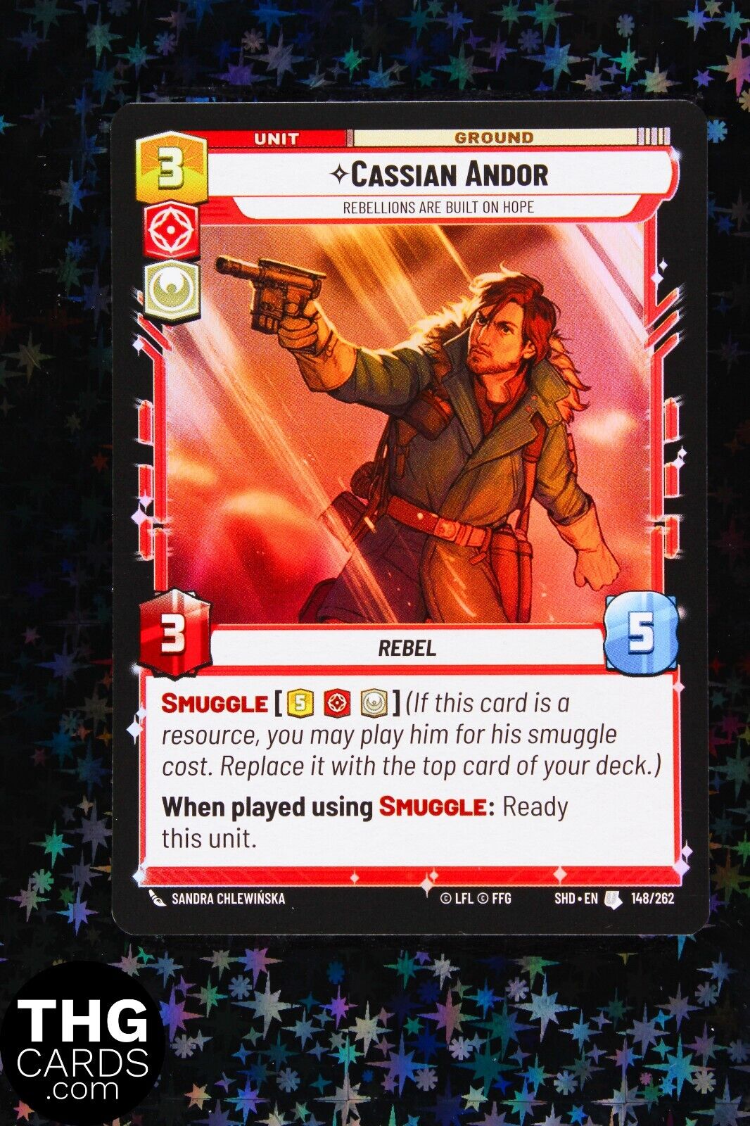 Cassian Andor 148/262 Foil Uncommon Star Wars Unlimited Card SHD