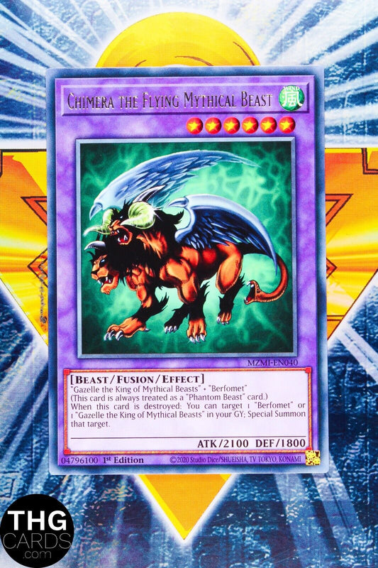 Chimera the Flying Mystical Beast MZMI-EN040 1st Edition Rare Yugioh Card