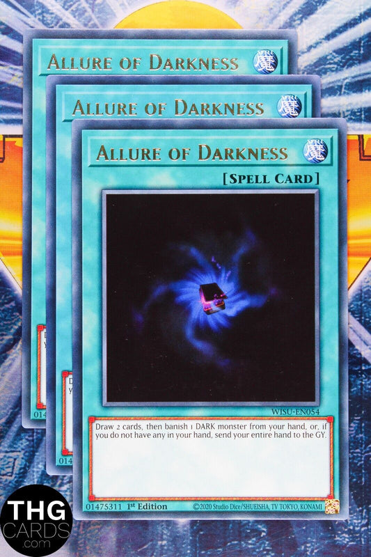 Allure of Darkness WISU-EN054 1st Edition Rare Yugioh Card Playset