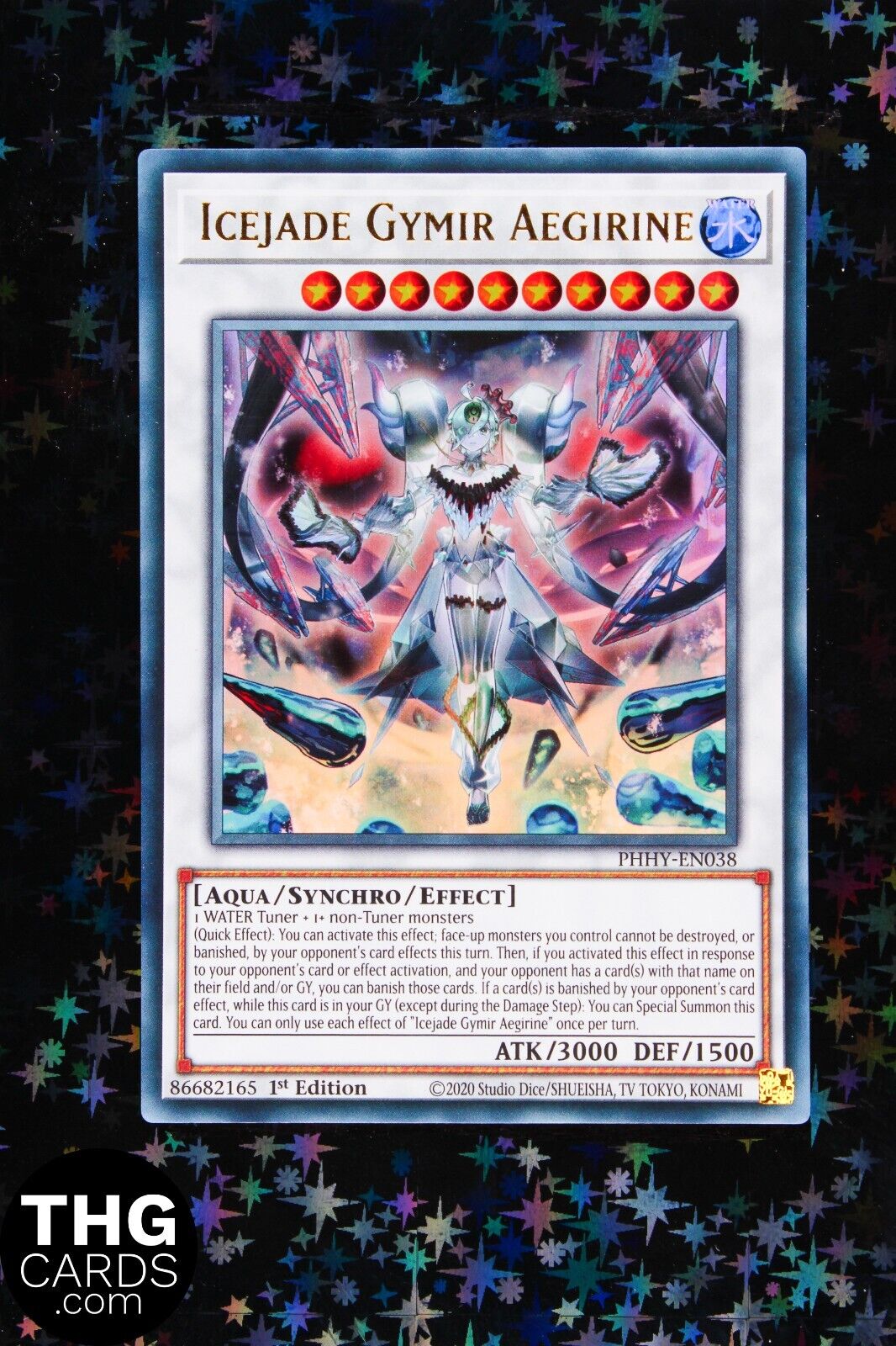 Icejade Gymir Aegirine PHHY-EN038 1st Edition Ultra Rare Yugioh Card