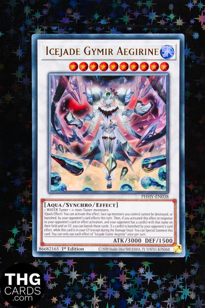 Icejade Gymir Aegirine PHHY-EN038 1st Edition Ultra Rare Yugioh Card