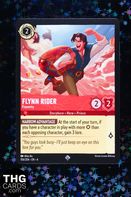 Flynn Rider, Frenemy 106/204 Super Rare Lorcana Card EN 4