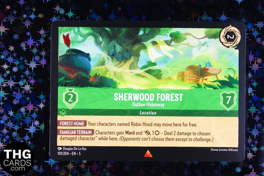 Sherwood Forest, Outlaw Hideaway 101/204 Rare Lorcana Card EN 5