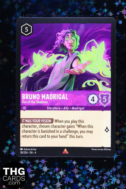 Bruno Madrigal, Out of the Shadows 38/204 Rare Lorcana Card EN 4