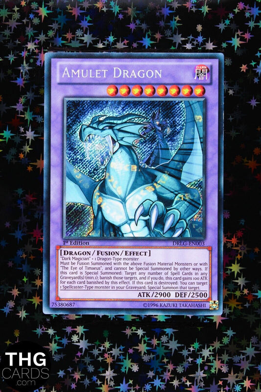 Amulet Dragon DRLG-EN003 1st Edition Secret Rare Yugioh Card