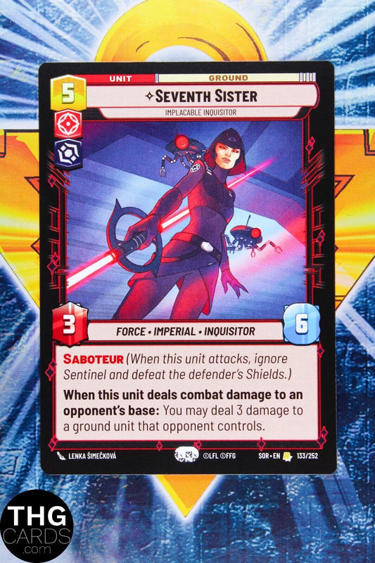 Seventh Sister 133/252 Rare Star Wars Unlimited Card