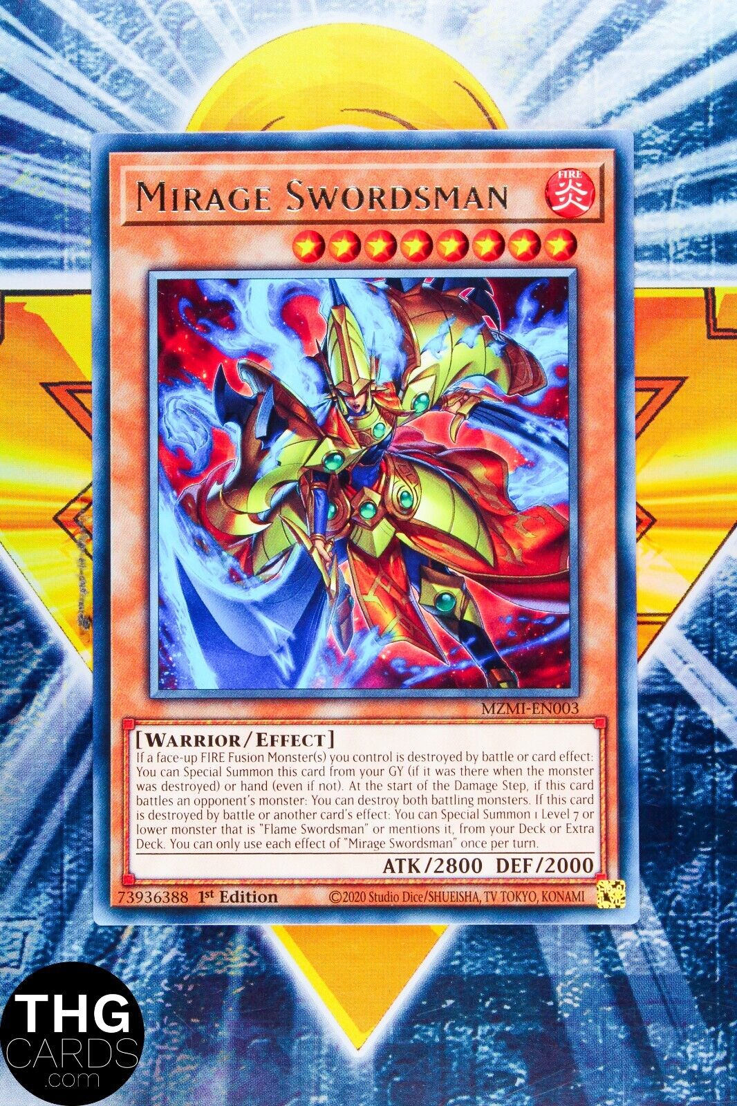 Mirage Swordsman MZMI-EN003 1st Edition Rare Yugioh Card