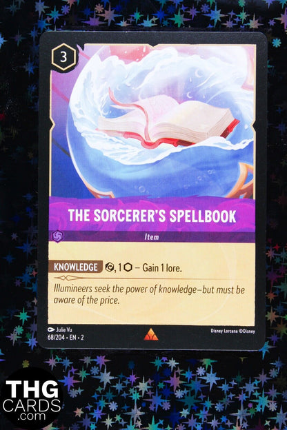 The Sorcerer's Spellbook 68/204 Rare Lorcana Card EN 2