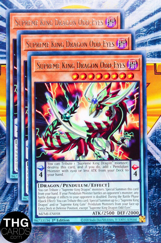 Supreme King Dragon Odd-Eyes MZMI-EN058 1st Ed Rare Yugioh Card Playset