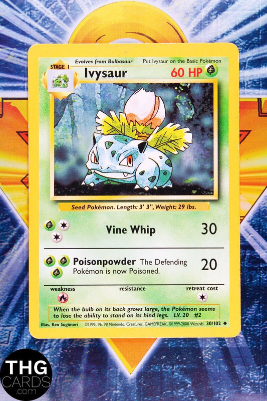 Ivysaur 30/102 Uncommon Base Set Pokemon Card