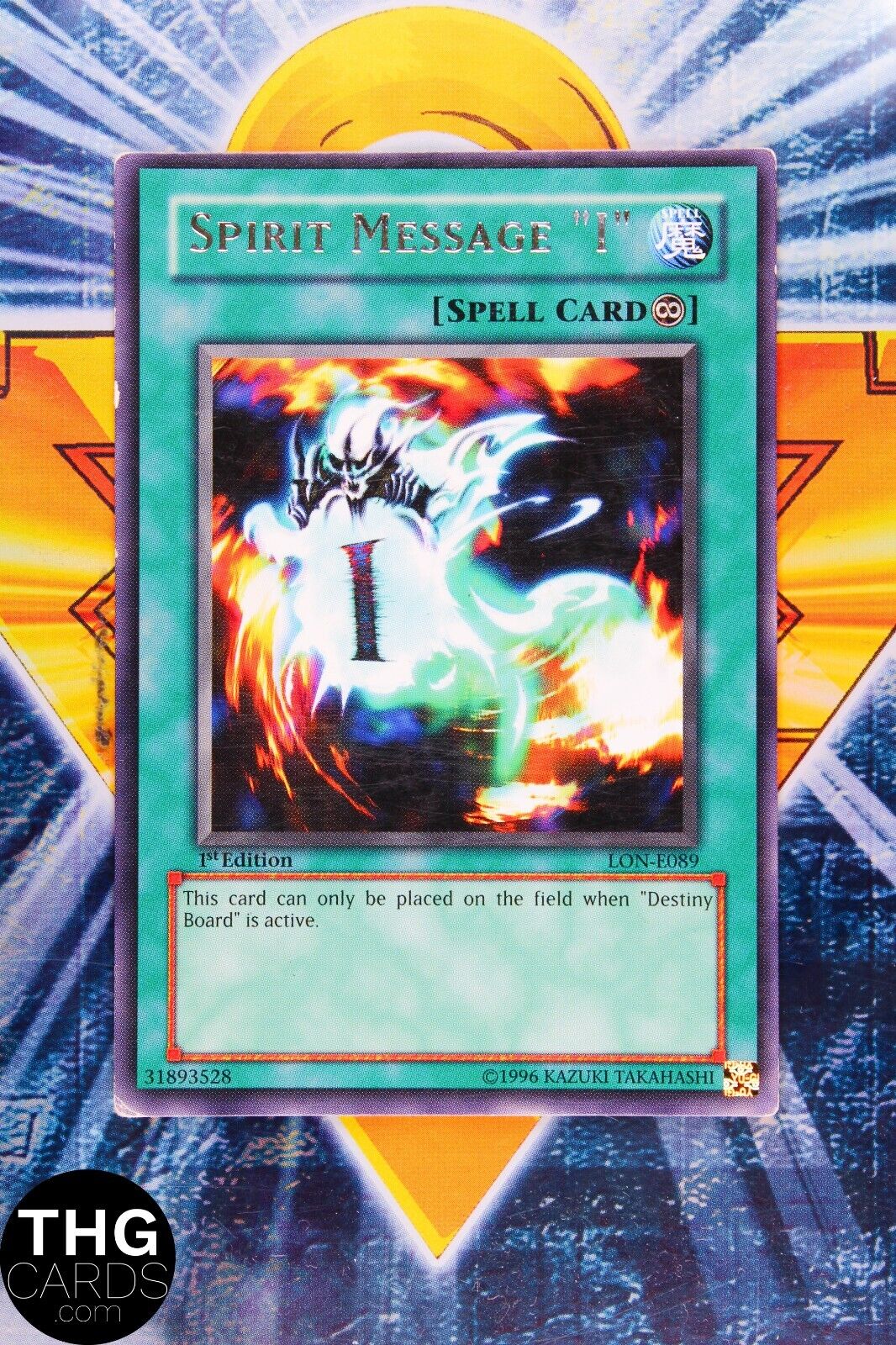 Spirit Message "I" LON-E089 1st Edition Rare Yugioh Card