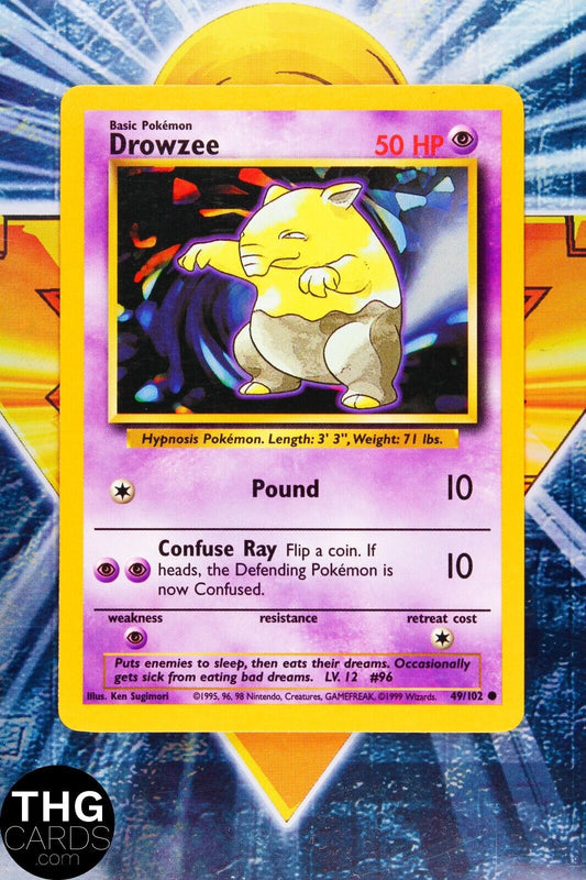 Drowzee 49/102 Common Base Set Pokemon Card