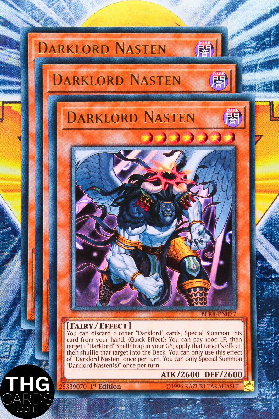 Darklord Nasten BLRR-EN077 1st Ed Ultra Rare Yugioh Card Playset