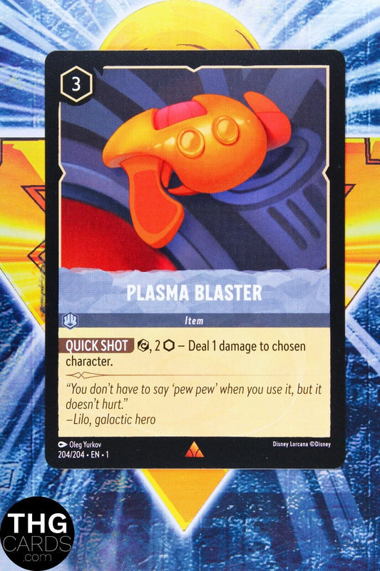 Plasma Blaster 204/204 Rare Lorcana First Chapter Card