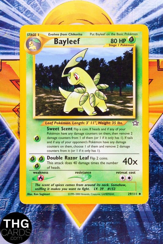 Bayleaf 29/111 Uncommon Neo Genesis Pokemon Card