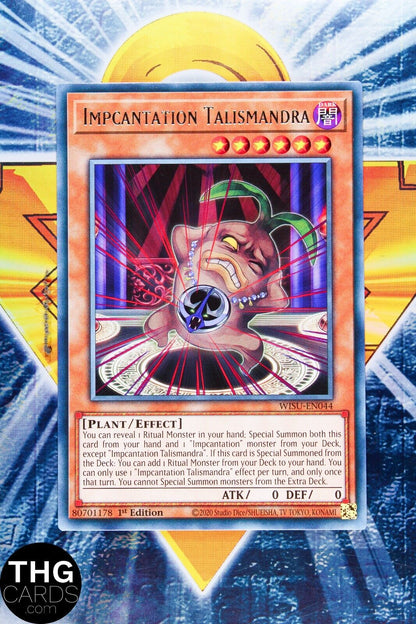 Impcantation Talismandra WISU-EN044 1st Edition Rare Yugioh Card Playset