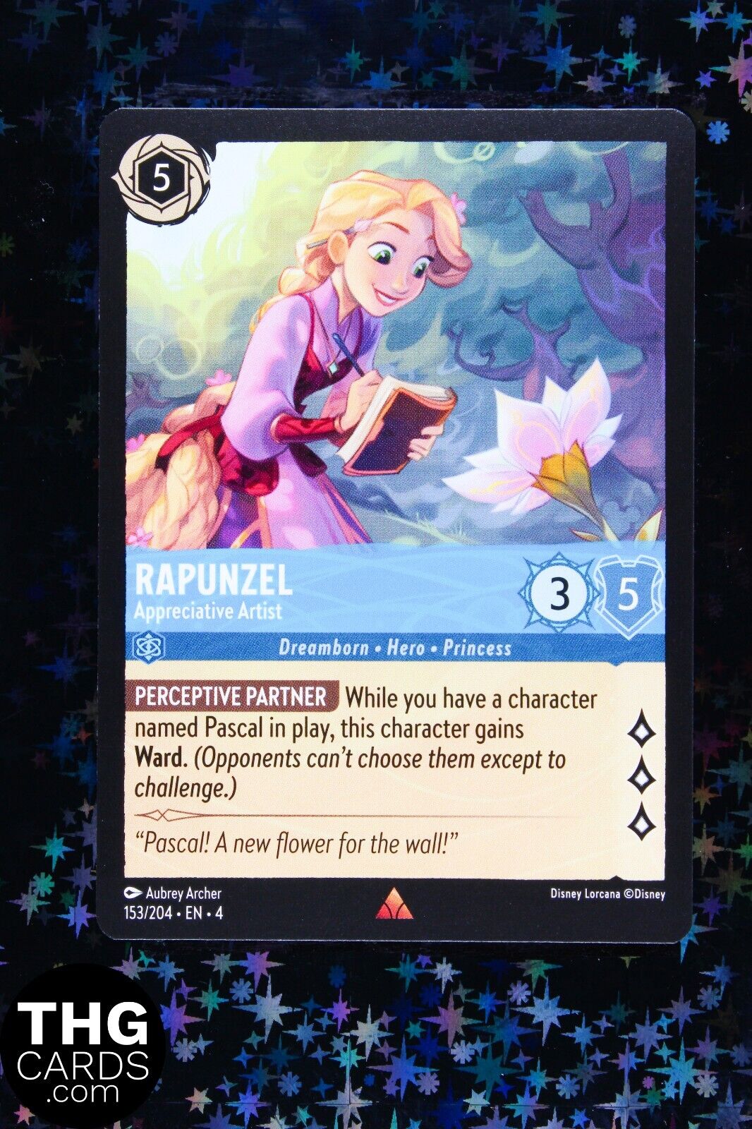 Rapunzel, Appreciative Artist 153/204 Rare Lorcana Card EN 4