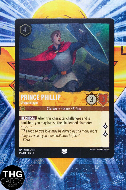 Prince Phillip, Dragonslayer 16/204 Foil Uncommon Lorcana First Chapter Card