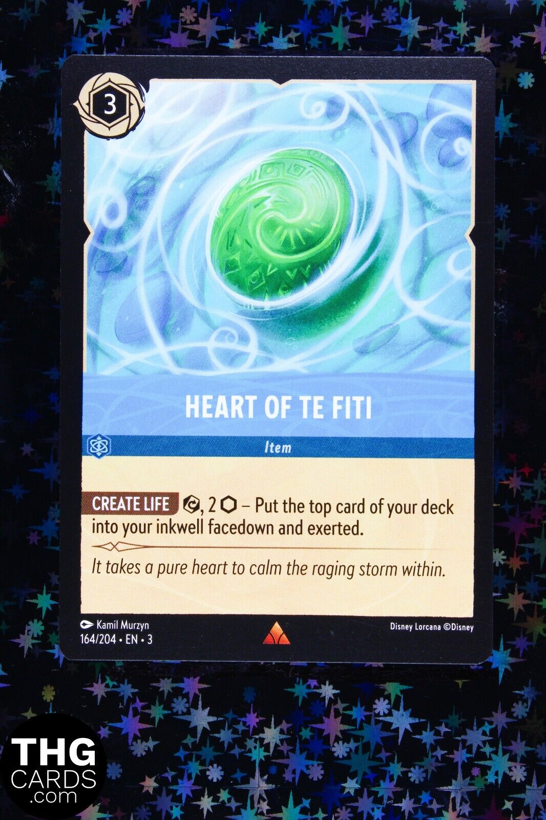 Heart of Te Fiti 164/204 Rare Lorcana Card EN3