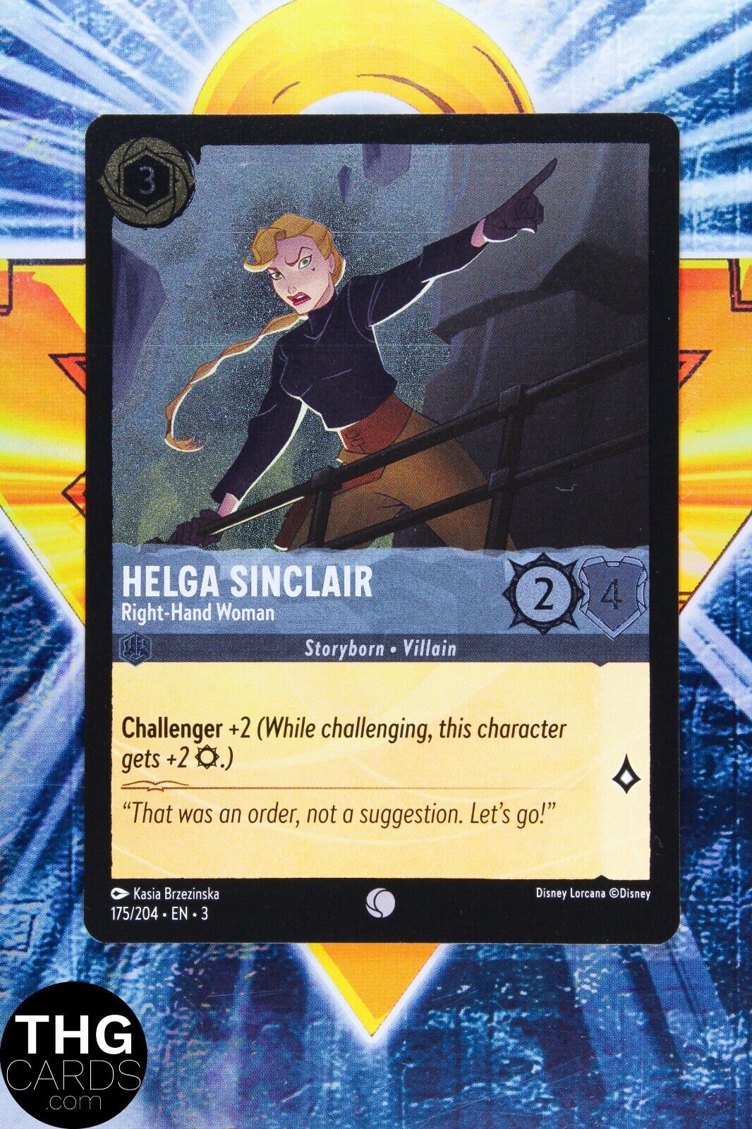 Helga Sinclair 175/204 Foil Common Lorcana Into the Inklands Card