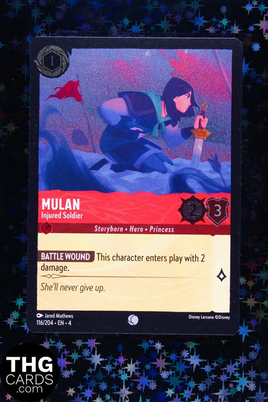 Mulan, Injured Soldier 116/204 Common Lorcana Card EN 4