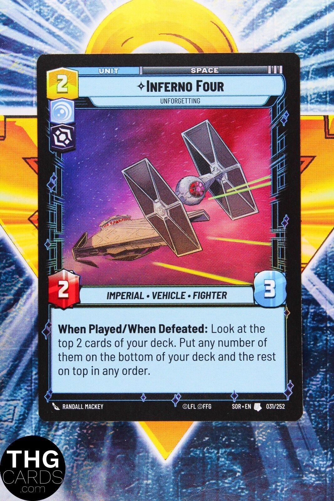 Inferno Four 031/252 Uncommon Star Wars Unlimited Card