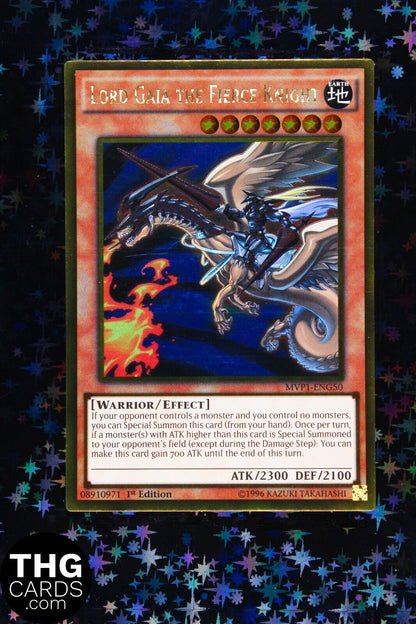 Lord Gaia The Fierce Knight MVP1-ENG50 1st Edition Ultra Rare Yugioh Card