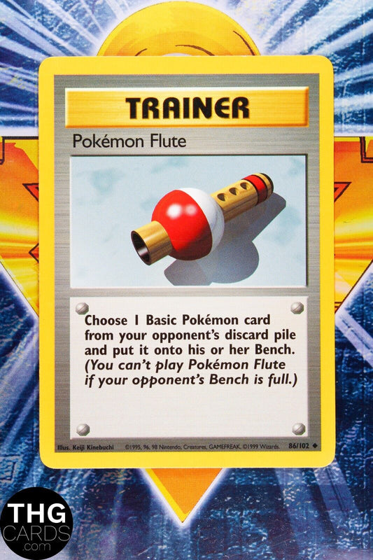 Pokemon Flute 86/102 Uncommon Base Set Pokemon Card