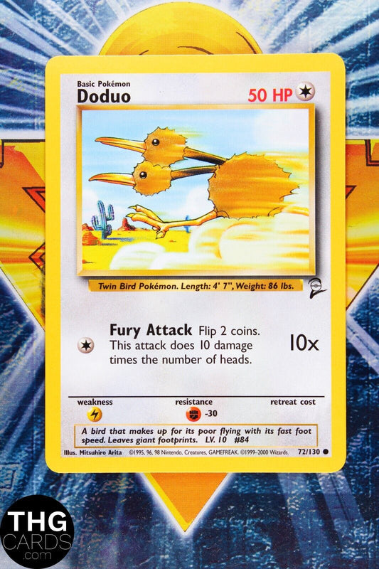 Doduo 72/130 Common Base Set 2 Pokemon Card