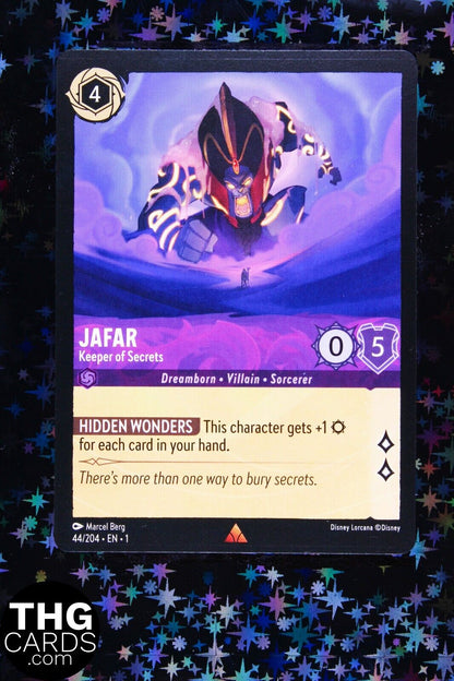 Jafar, Keeper of Secrets 44/204 Rare Lorcana Card EN 1