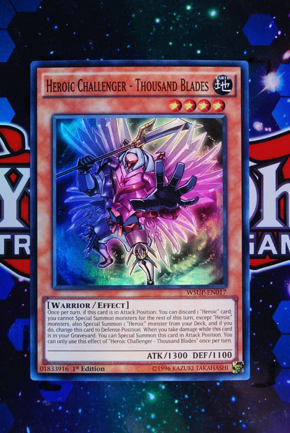 Heroic Challenger - Thousand Blades WSUP-EN017 1st Ed Super Rare Yugioh Card