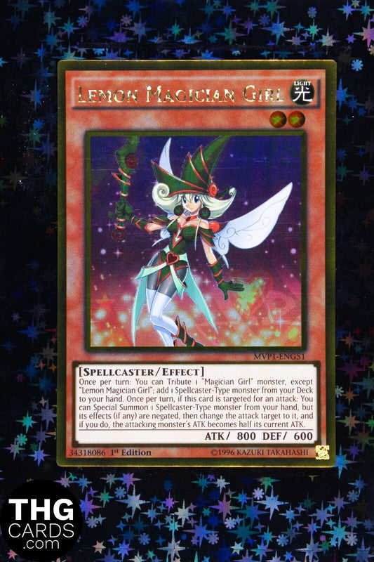 Lemon Magician Girl MVP1-ENG51 1st Edition Ultra Rare Yugioh Card