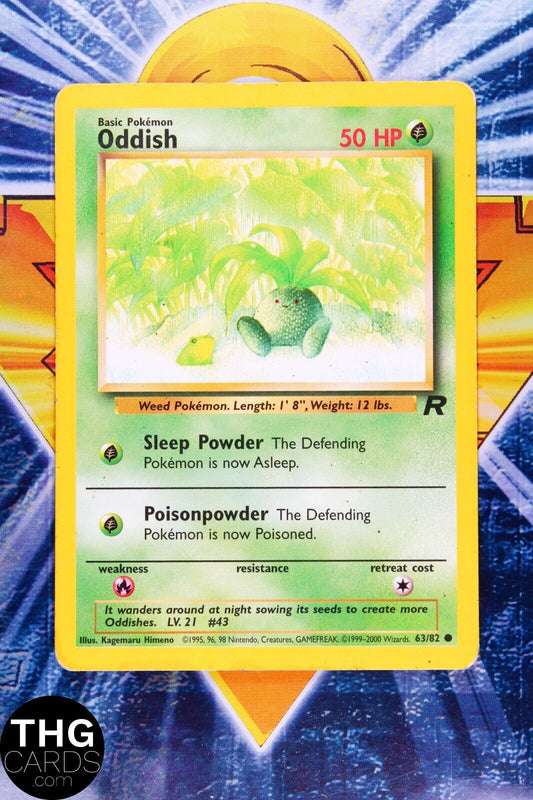 Oddish 63/82 Common Team Rocket Pokemon Card