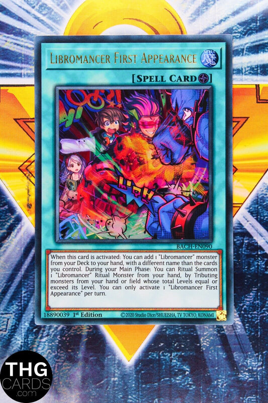 Libromancer First Appearance BACH-EN090 1st Edition Ultra Rare Yugioh Card