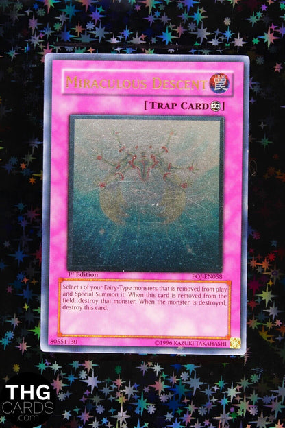 Miraculous Descent EOJ-EN058 1st Edition Ultimate Rare Yugioh Card 1