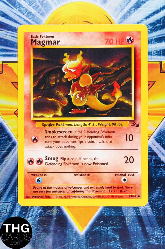 Magmar 39/62 Uncommon Fossil Pokemon Card