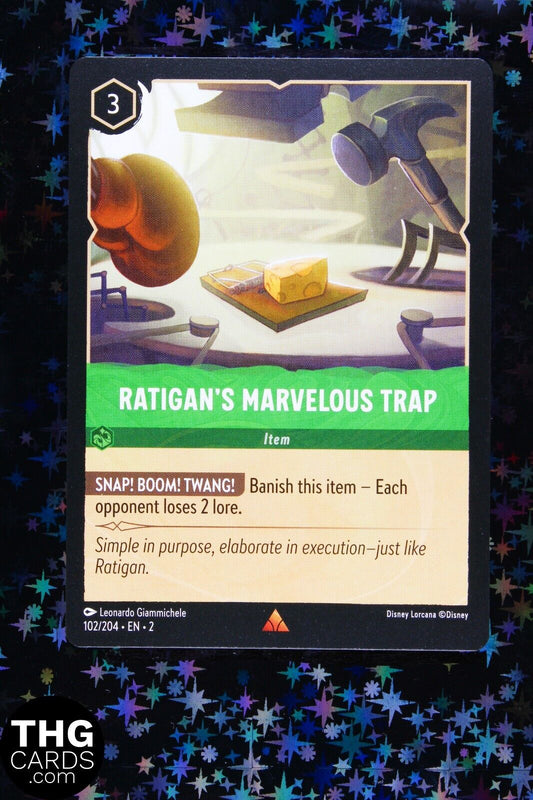 Ratigan's Marvelous Trap 102/204 Rare Lorcana Card EN 2