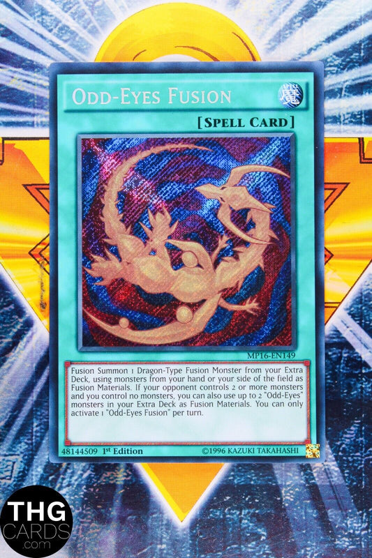 Odd-Eyes Fusion MP16-EN149 1st Edition Secret Rare Yugioh Card