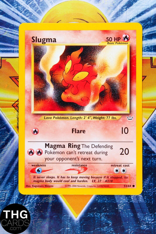 Slugma 53/64 Common Neo Revelation Pokemon Card