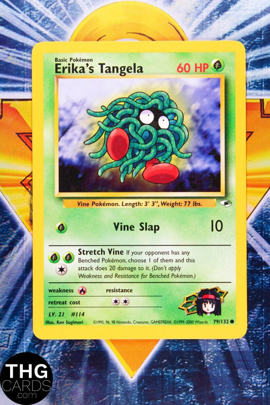Erika's Tangela 79/132 Common Gym Heroes Pokemon Card