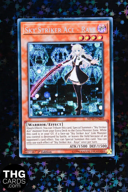 Sky Striker Ace - Raye MP19-EN259 1st Edition Secret Rare Yugioh Card