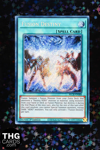 Fusion Destiny BLCR-EN088 1st Edition Secret Rare Yugioh Card