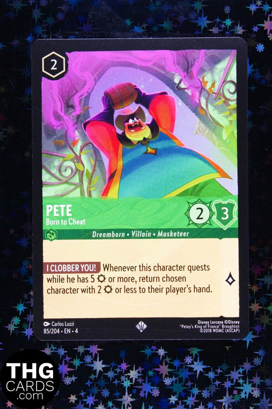 Pete, Born To Cheat 85/204 Super Rare Lorcana Card EN 4