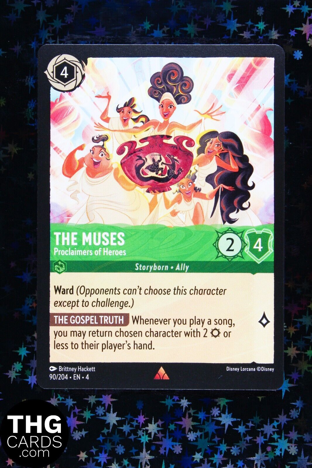 The Muses, Proclaimers of Heroes 90/204 Rare Lorcana Card EN 4