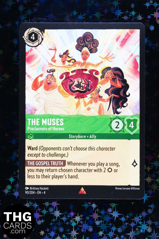 The Muses, Proclaimers of Heroes 90/204 Rare Lorcana Card EN 4