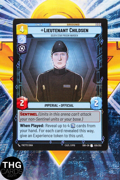 Lieutenant Childsen 035/252 Uncommon Foil Star Wars Unlimited Card