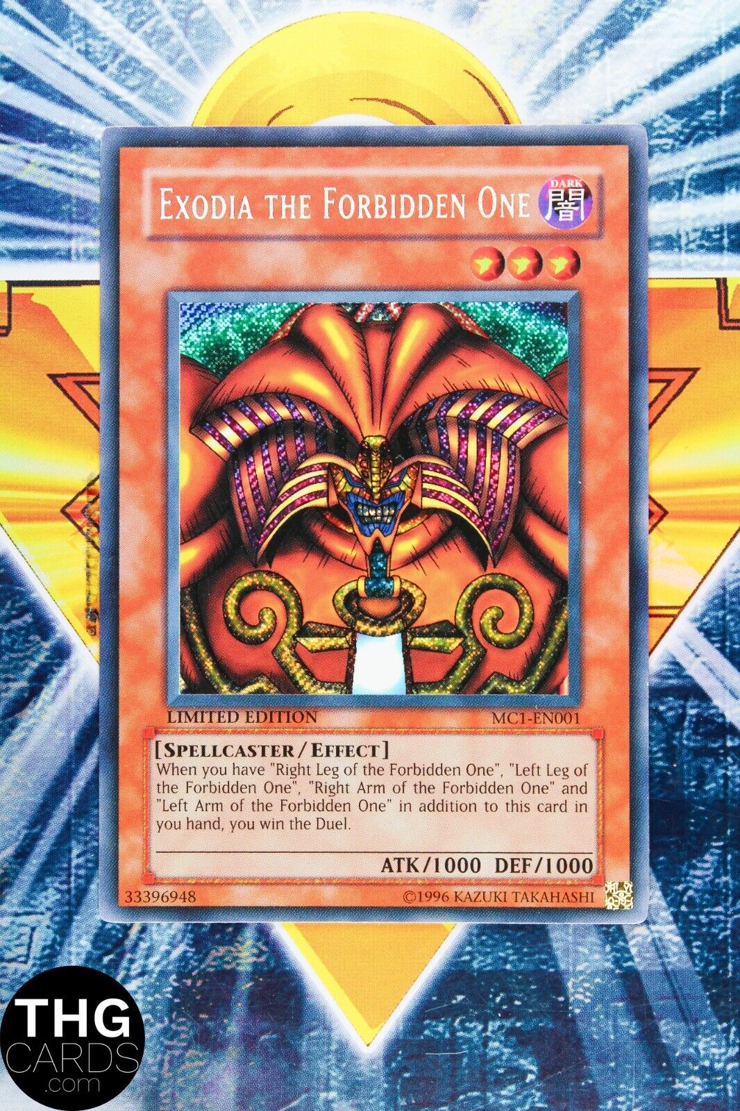 Exodia the Forbidden One MC1-EN001 Secret Rare Yugioh Card 2