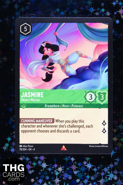 Jasmine, Desert Warrior 78/204 Rare Lorcana Card EN 4