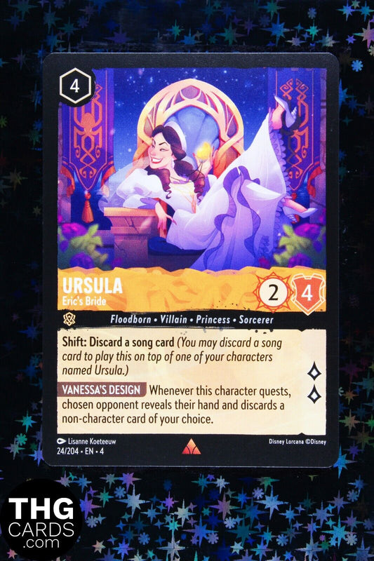 Ursula, Eric's Bride 24/204 Rare Lorcana Card EN 4