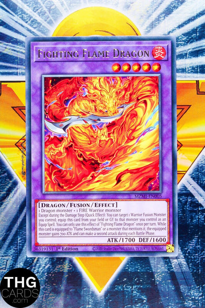 Fighting Flame Dragon MZMI-EN005 1st Edition Rare Yugioh Card Playset